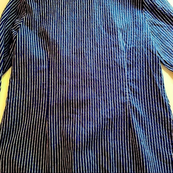 Vintage Alia Blouse Button-Front Striped Sz 8 NWT - Picture 7 of 12